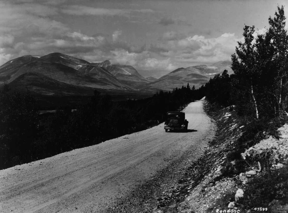Anders Beer Wilse, Landskap Samferdsel Bil Rondane Atnsjoen
