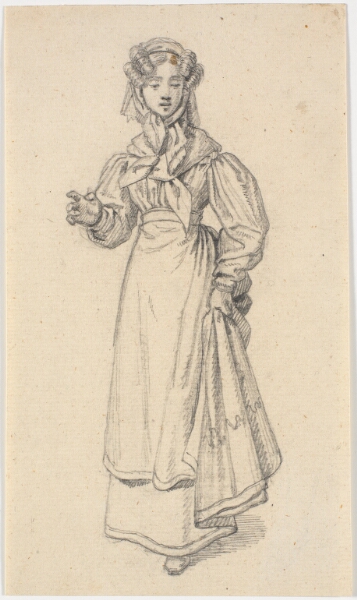 Martinus Rørbye, Gående ung pige