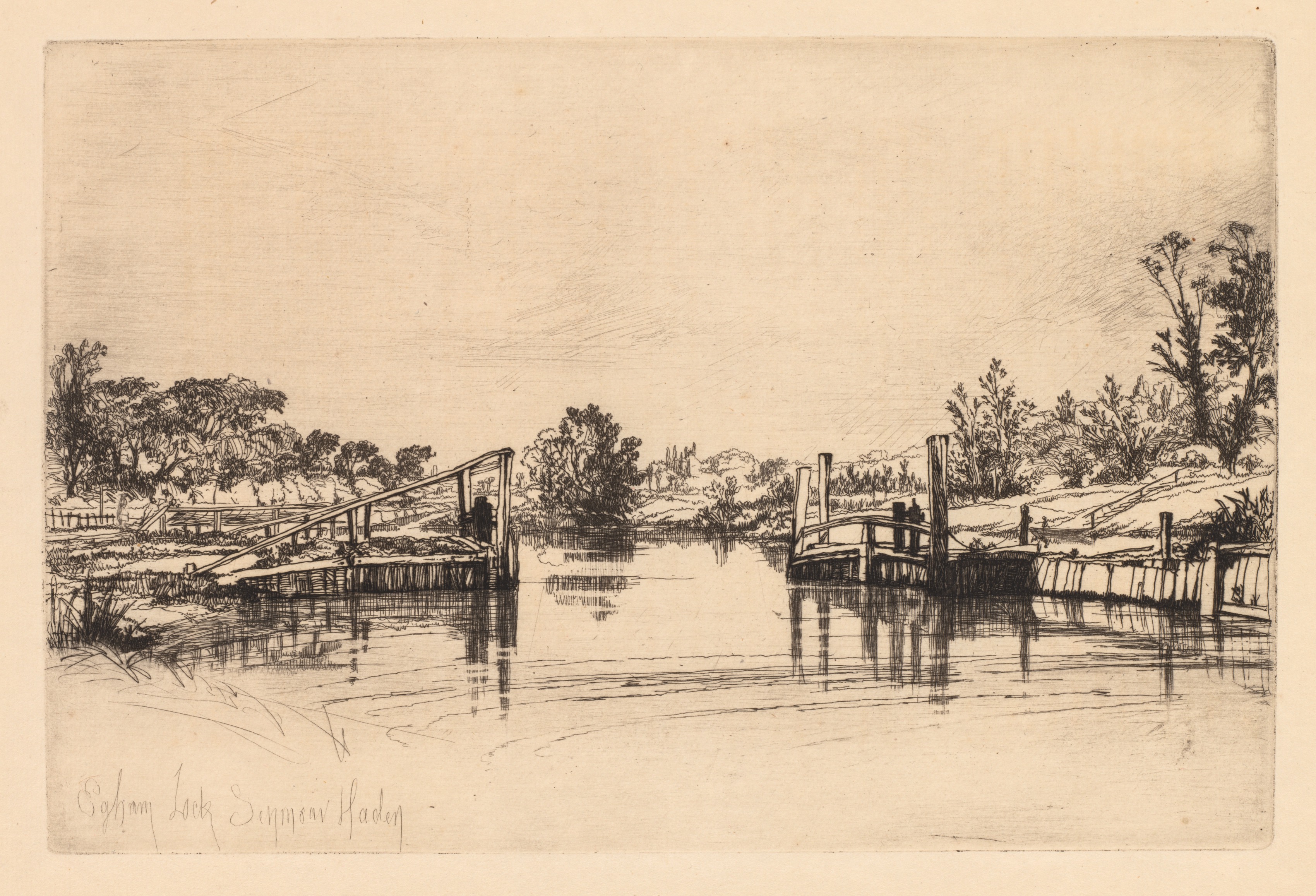 Francis Seymour Haden, Egham Lock