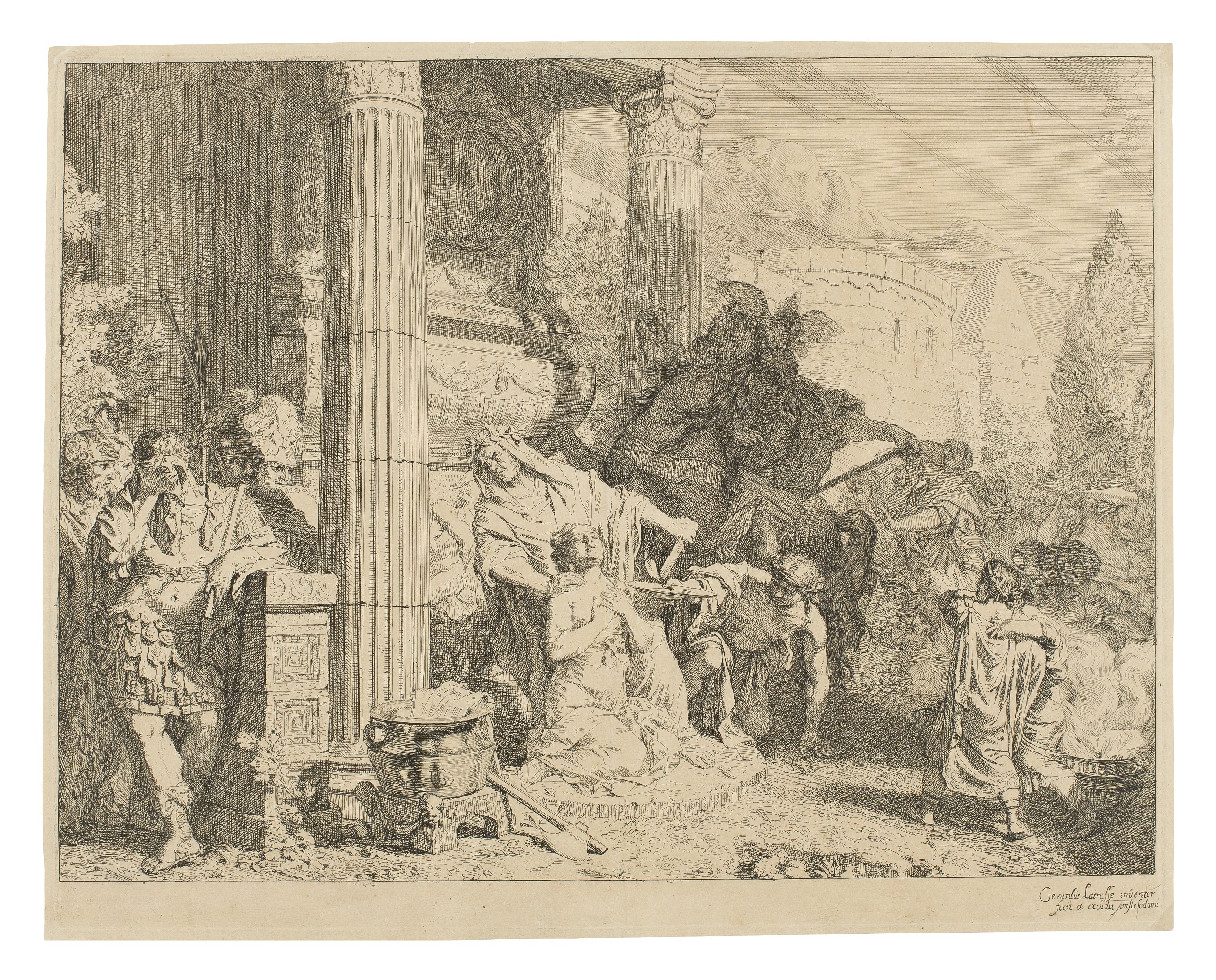 Gerard de Lairesse, Das Opfer der Iphigenie