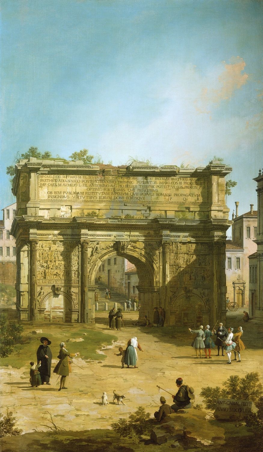 Canaletto, Rome: The Arch of Septimius Severus