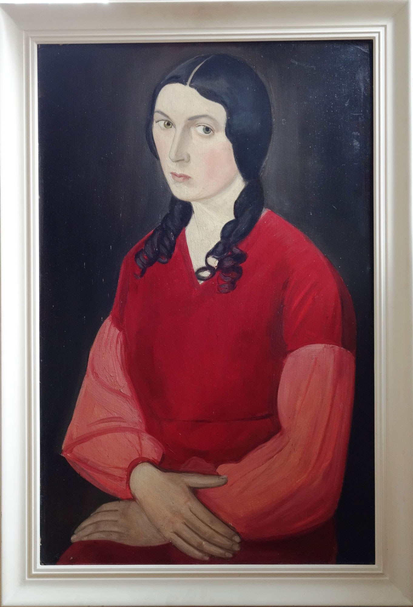 Leonhard Schmidt, "Fräulein H. in Rot"