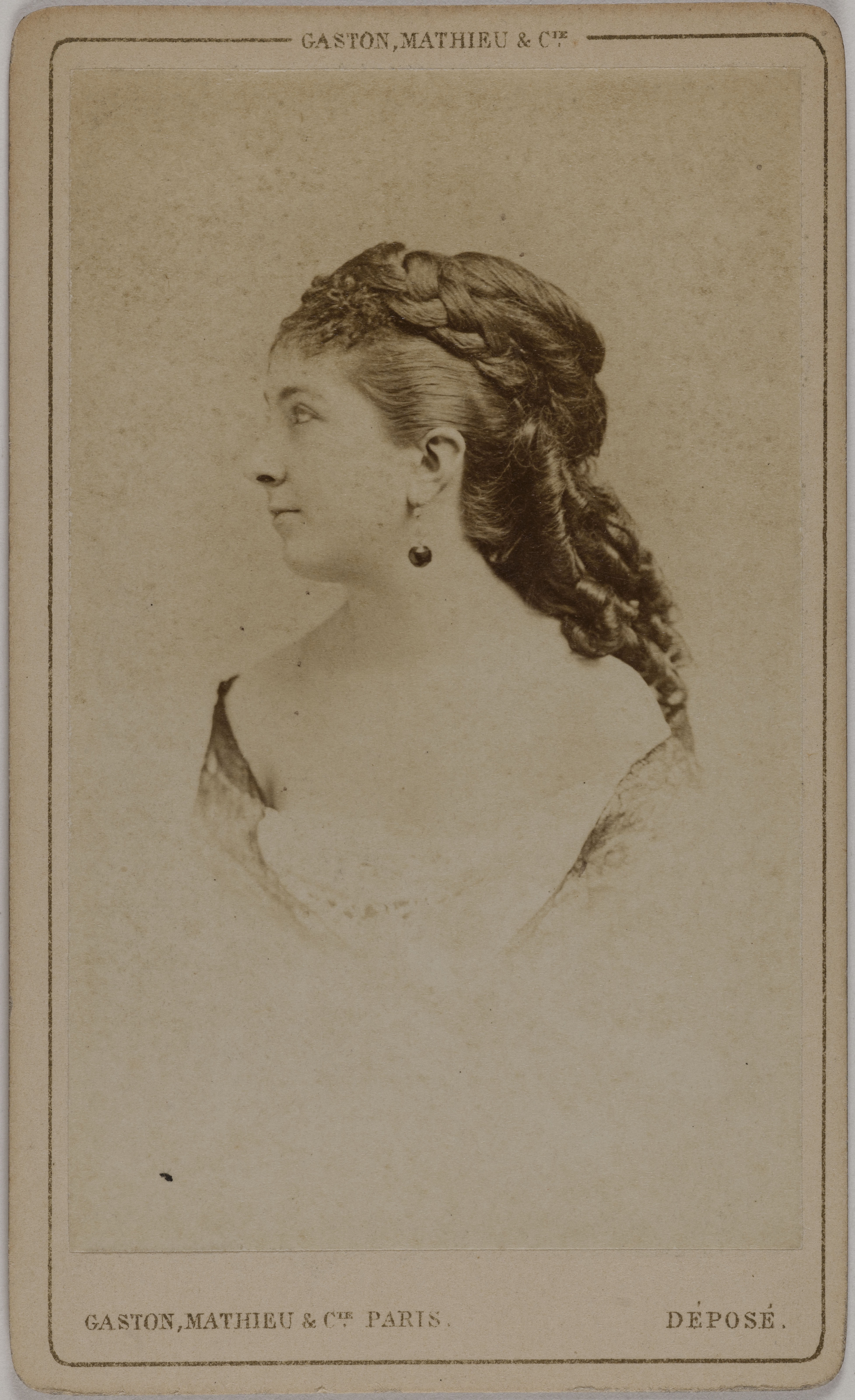 Mathieu & Cie Gaston, Portrait d'Argene L. (ou Argeine), (actrice au Théâtre des Variétés)