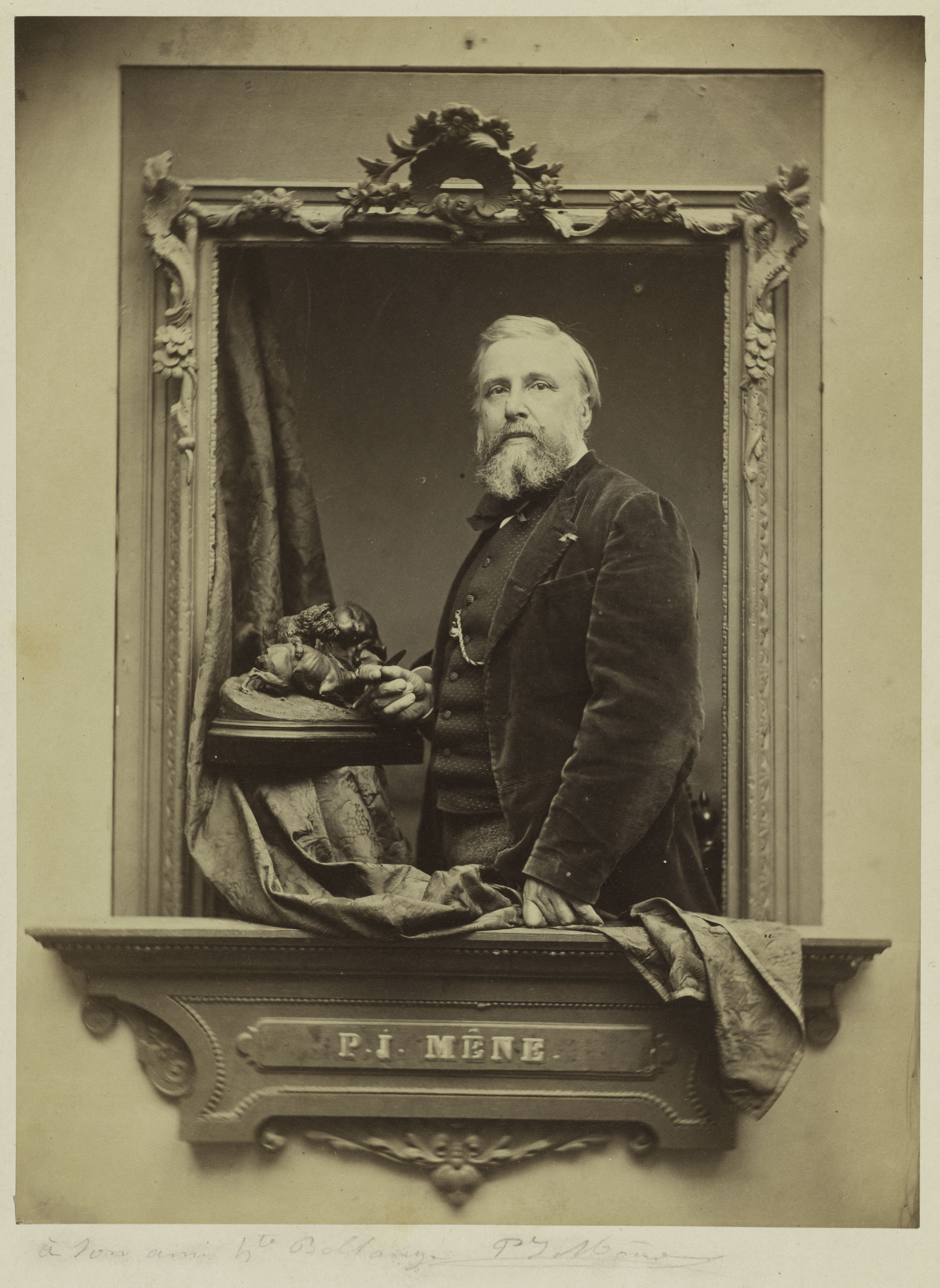 Anonyme, Portrait de Pierre Jules Mène (1810-1879), sculpteur.