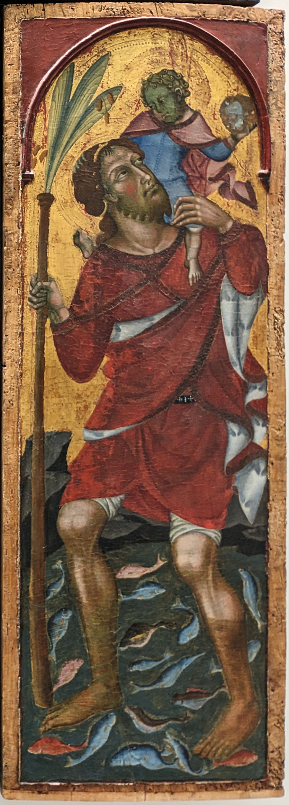 Bartolo di Fredi, Saint Christophe (retable de la Trinité)