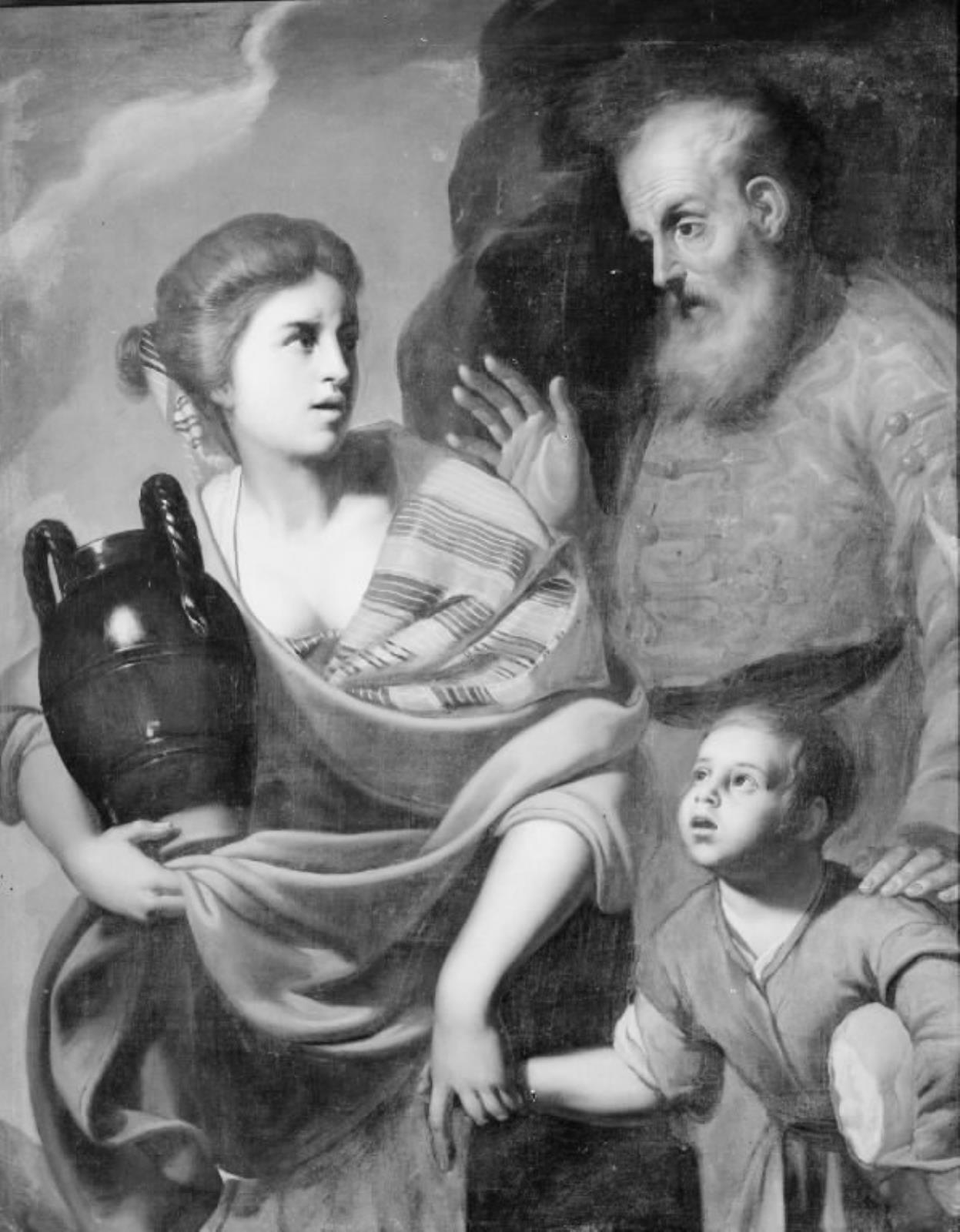 Guercino, Abraham og Hagar