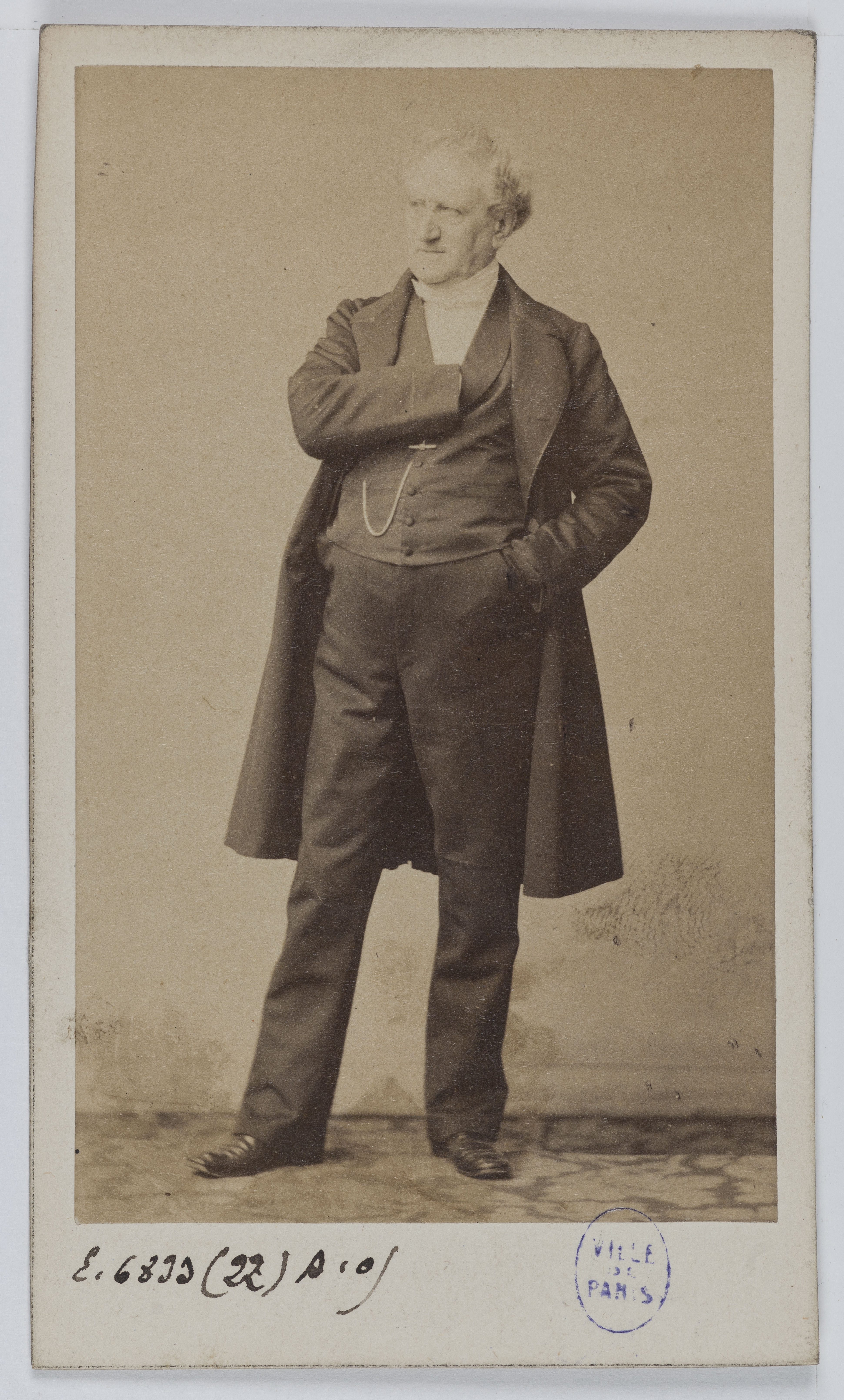 Pierre Petit & Trinquart, Portrait de Jean-Baptiste François Provost (1798-1865), acteur de théâtre entre 1820 et 1864.