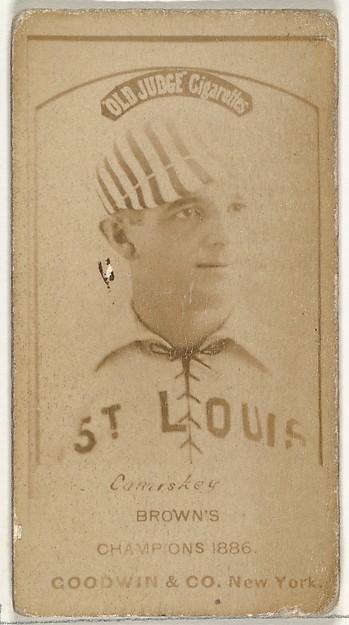 Goodwin & Company, Charles Albert "The Old Roman" Comiskey, 1st Base and Manager, St. Louis Browns, from the Old Judge series (N172) for Old Judge Cigarettes