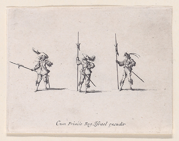 Jacques Callot, L'Exercice de la Hallebarde (Drill with Halberds), from "Les Exercices Militaires" (The Military Exercises)