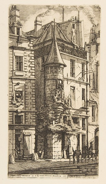 Charles Meryon, House with a Turret, rue de la Tixéranderie, Paris