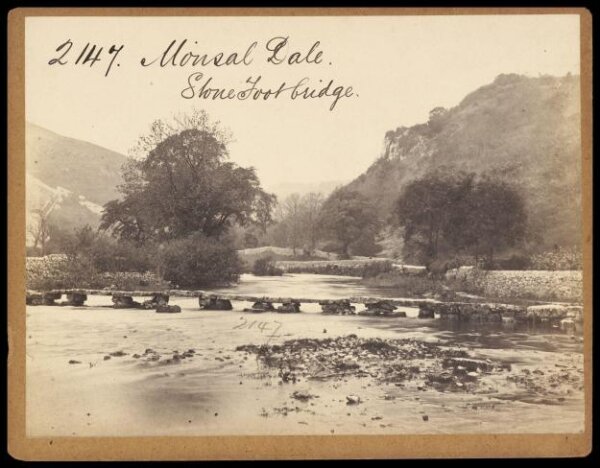 Francis Frith, Monsal Dale.  Stone Foot bridge