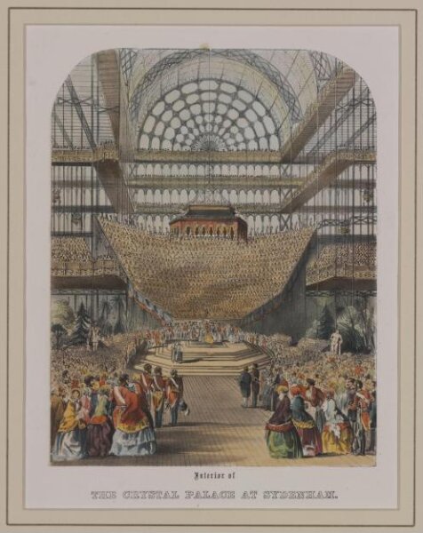 unknown, Interior of the Crystal Palace at Sydenham Opened by Her Majesty 10th June 1854