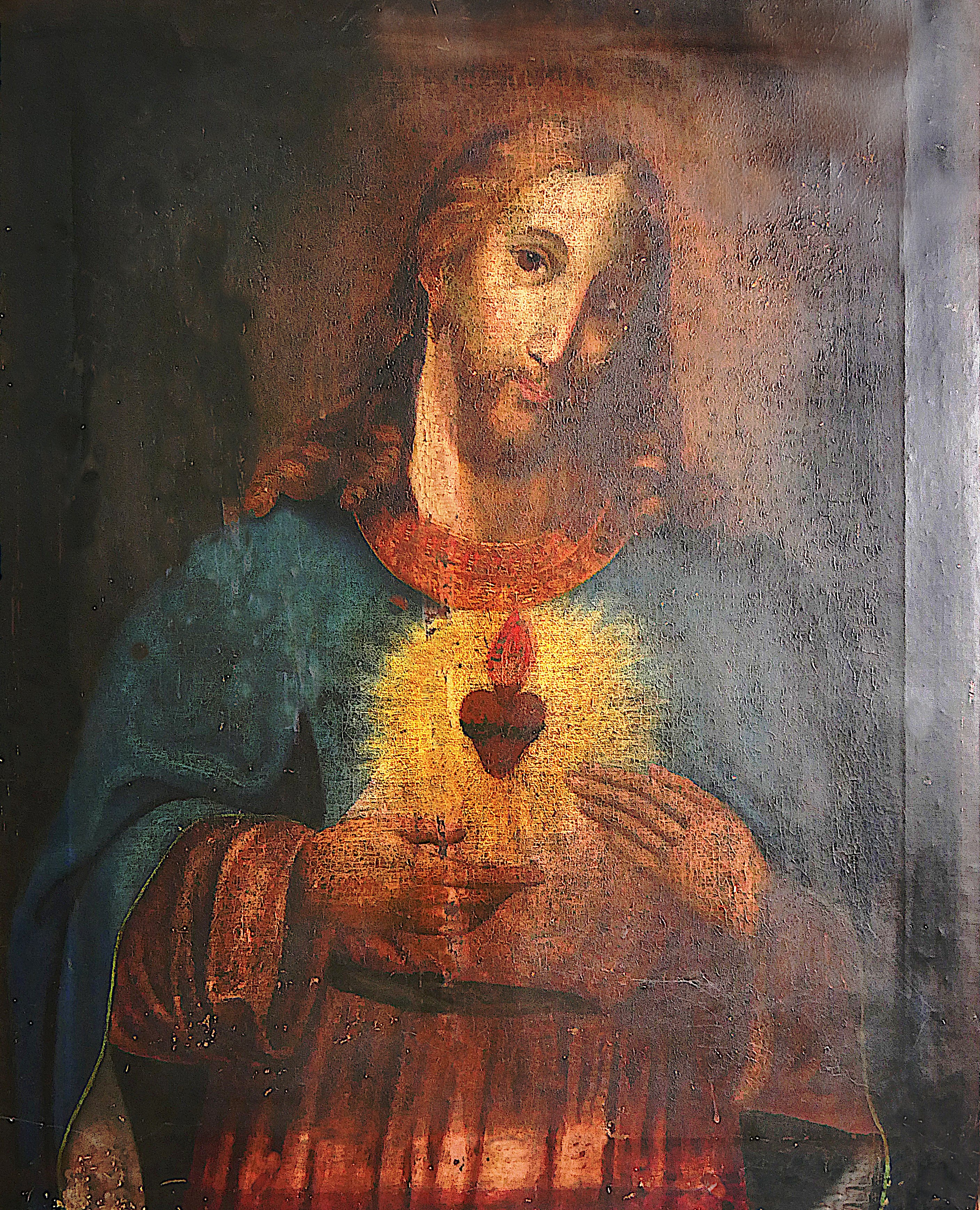 Unknown artist, Herz Jesu Gemälde