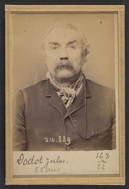 Alphonse Bertillon, Dodot. Émile (ou Jules). 55 ans, né à Paris Ier. Cordonnier. Anarchiste. 27/2/94.