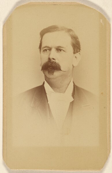 A. & G. Taylor, [Unidentified man with bushy moustache, printed in vignette-style]