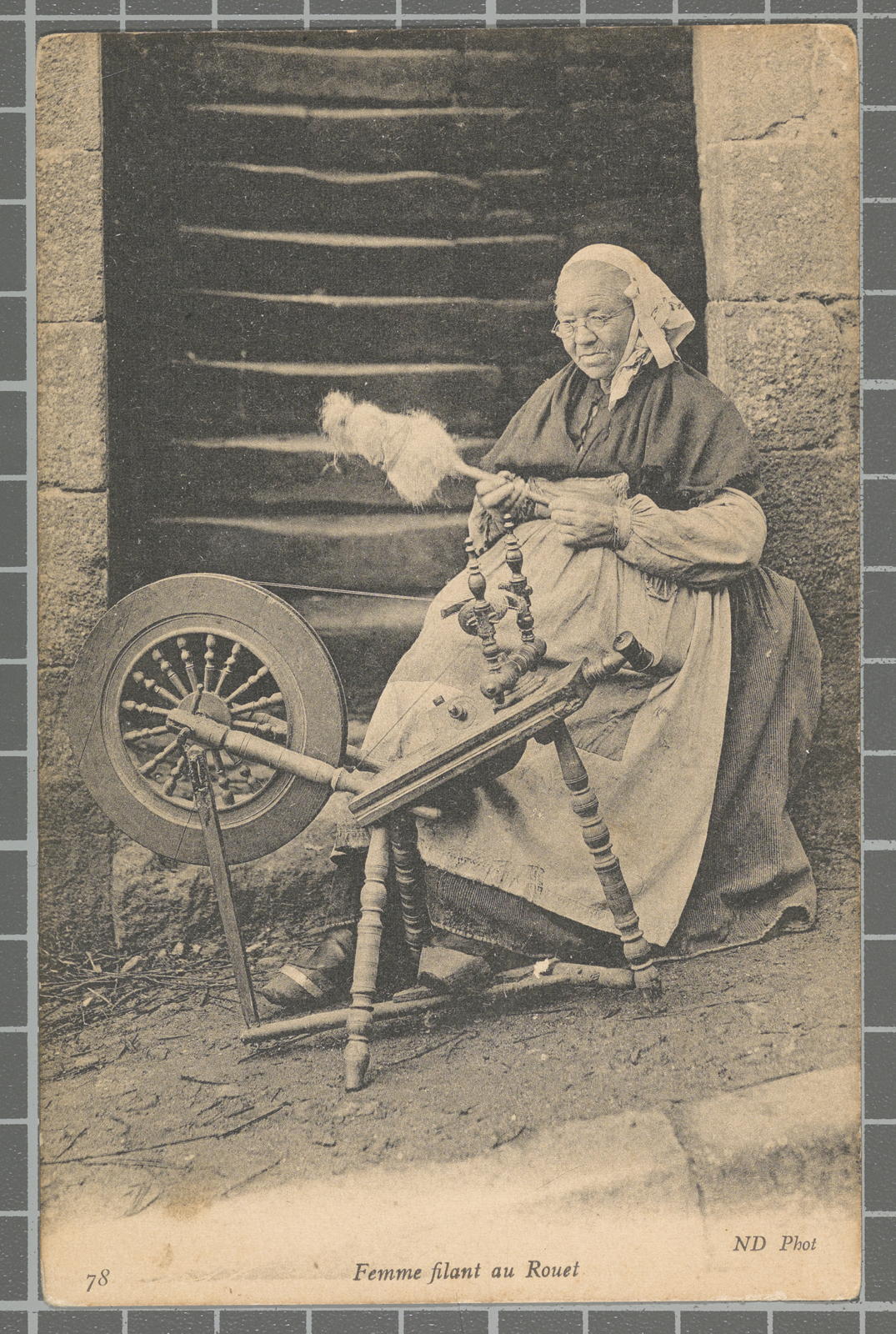 Desconegut, 78 Femme filant au Rouet