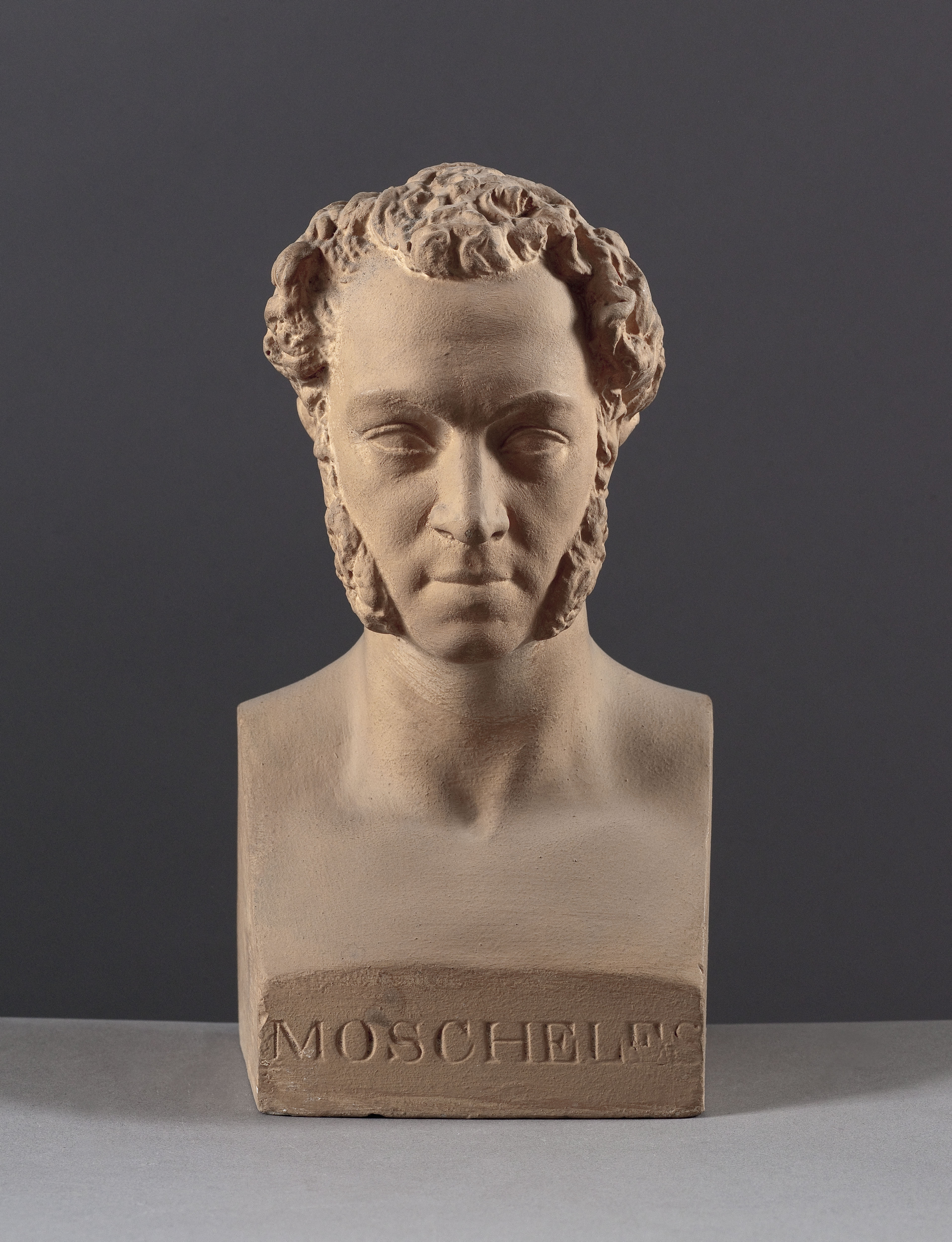 Jean Pierre Dantan, Portrait sérieux du pianiste et compositeur, Ignace Moscheles (1794-1870)
