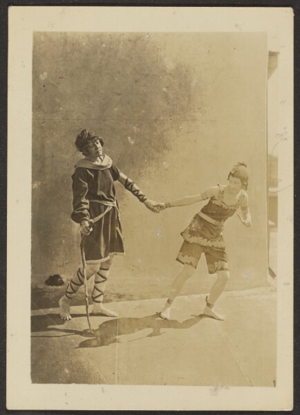 Louis Fleckenstein, [Dancers on Rooftop]
