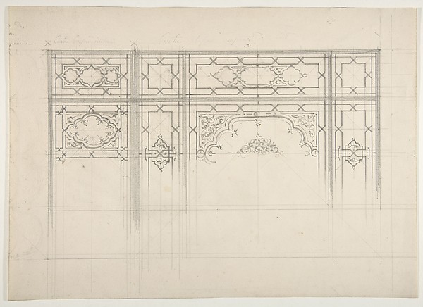 Jules-Edmond-Charles Lachaise, Design for the decoration of a ceiling