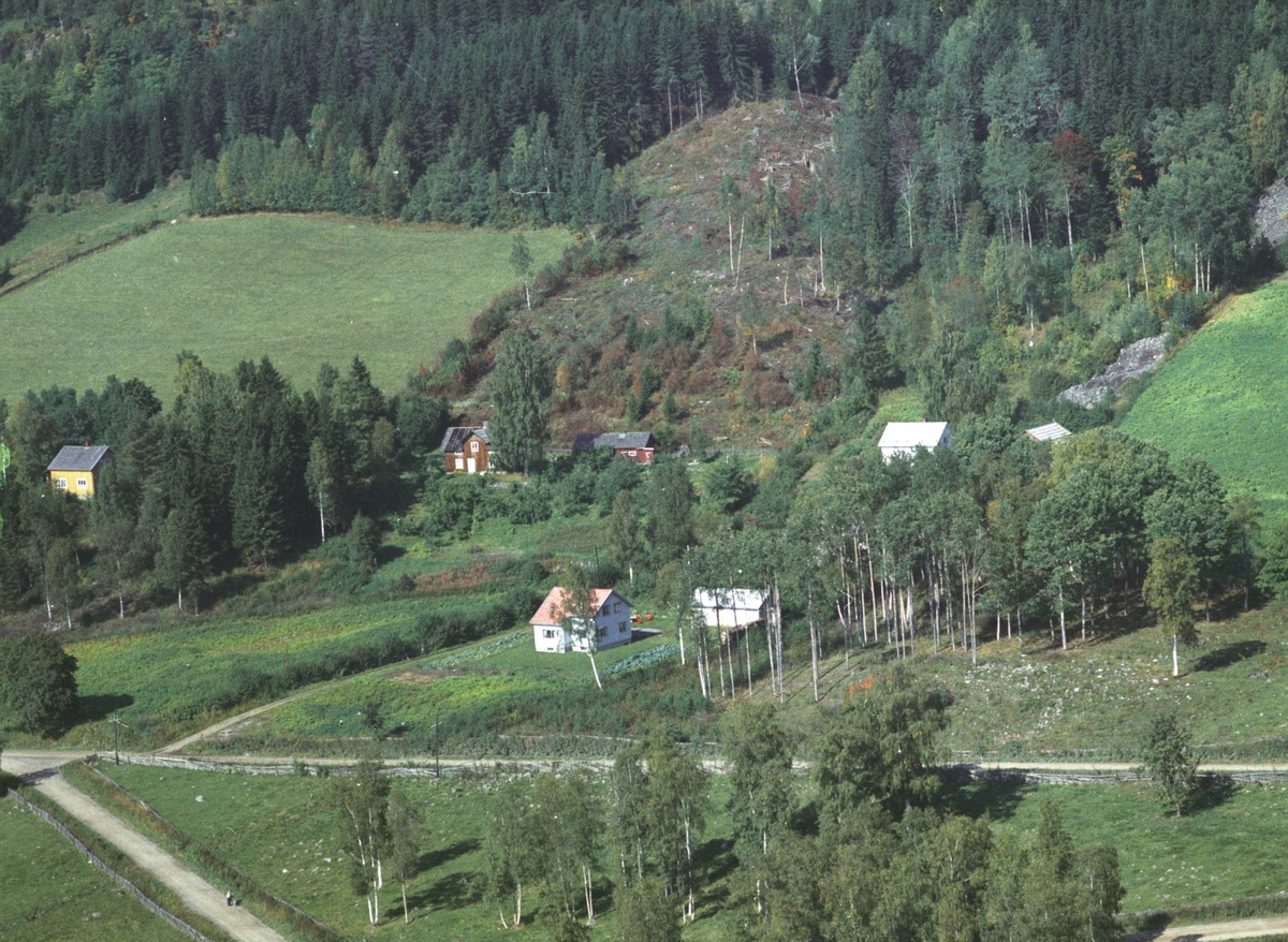Widerøes Flyveselskap A/S, Flyfoto, Asplund, Rudshøgda, Ringsaker.