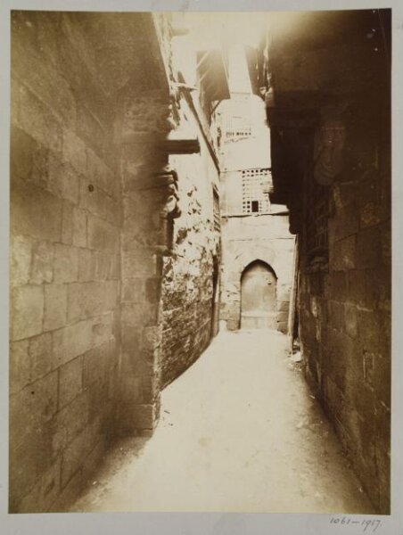 Unknown, Entrance of a house from an alley, Cairo