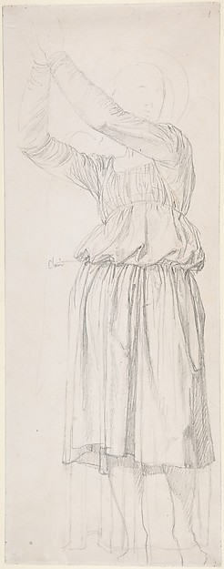 Jean Auguste Dominique Ingres, The Archangel Raphael (Study for a stained-glass window in the chapel of Notre-Dame de la Compassion-Saint-Ferdinand, Neuilly)