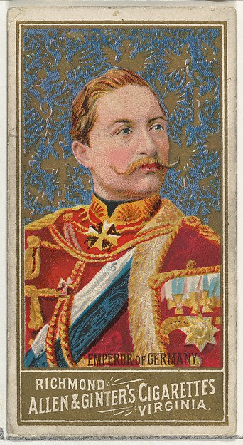 Allen & Ginter, Emperor of Germany, from World's Sovereigns series (N34) for Allen & Ginter Cigarettes