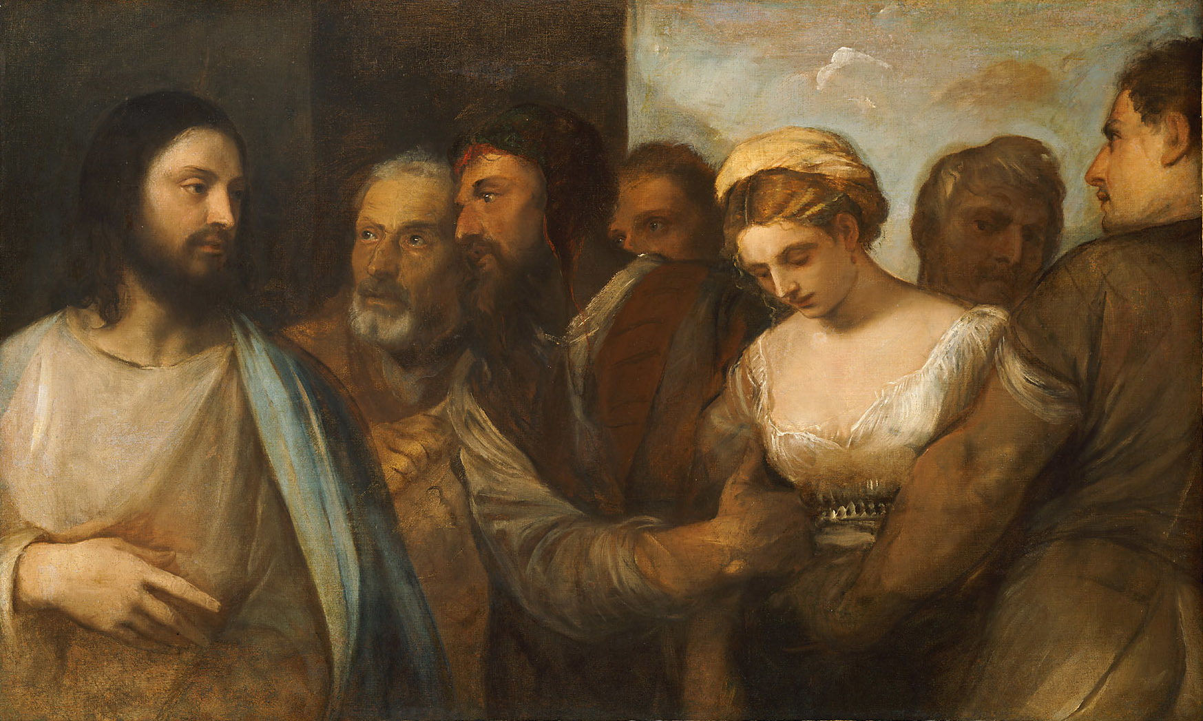 Titian, Christ and the Adulteress