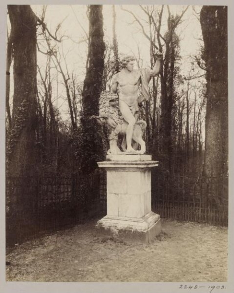 Atget, Jean-Eugène-Auguste, Statue of "Anger", Versailles, France