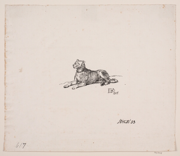 Lorenz Frølich, En liggende hund