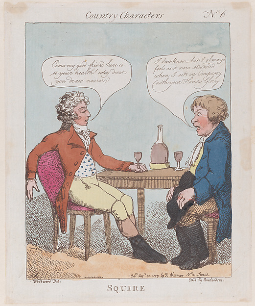 Thomas Rowlandson, Squire
