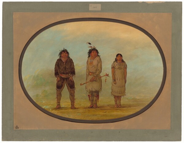 George Catlin, Three Selish Indians
