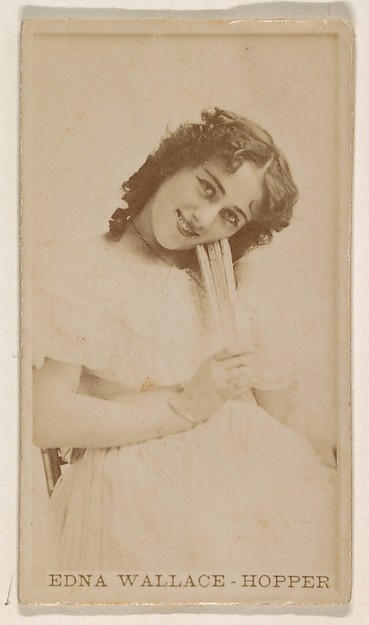 Kinney Brothers Tobacco Company, Edna Wallace-Hopper, from the Actresses series (N245) issued by Kinney Brothers to promote Sweet Caporal Cigarettes
