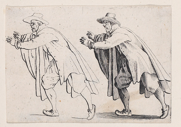 Jacques Callot, L'Homme Qui Court (The Running Man), from "Les Caprices" Series A, The Florence Set