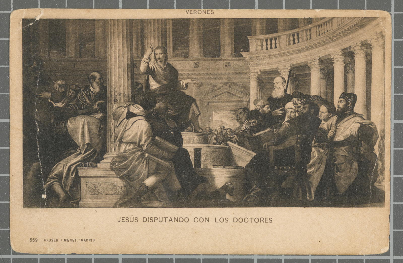 Desconegut, Verones. Jesus disputing with the doctors