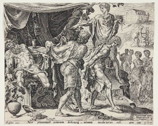 Cornelis Cort, Bespottelsen af Noa