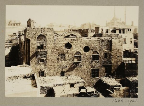K.A.C. Creswell, Northwest facade of the bimaristan (hospital) of Mamluk Sultan al-Mu'ayyad Shaykh, Cairo