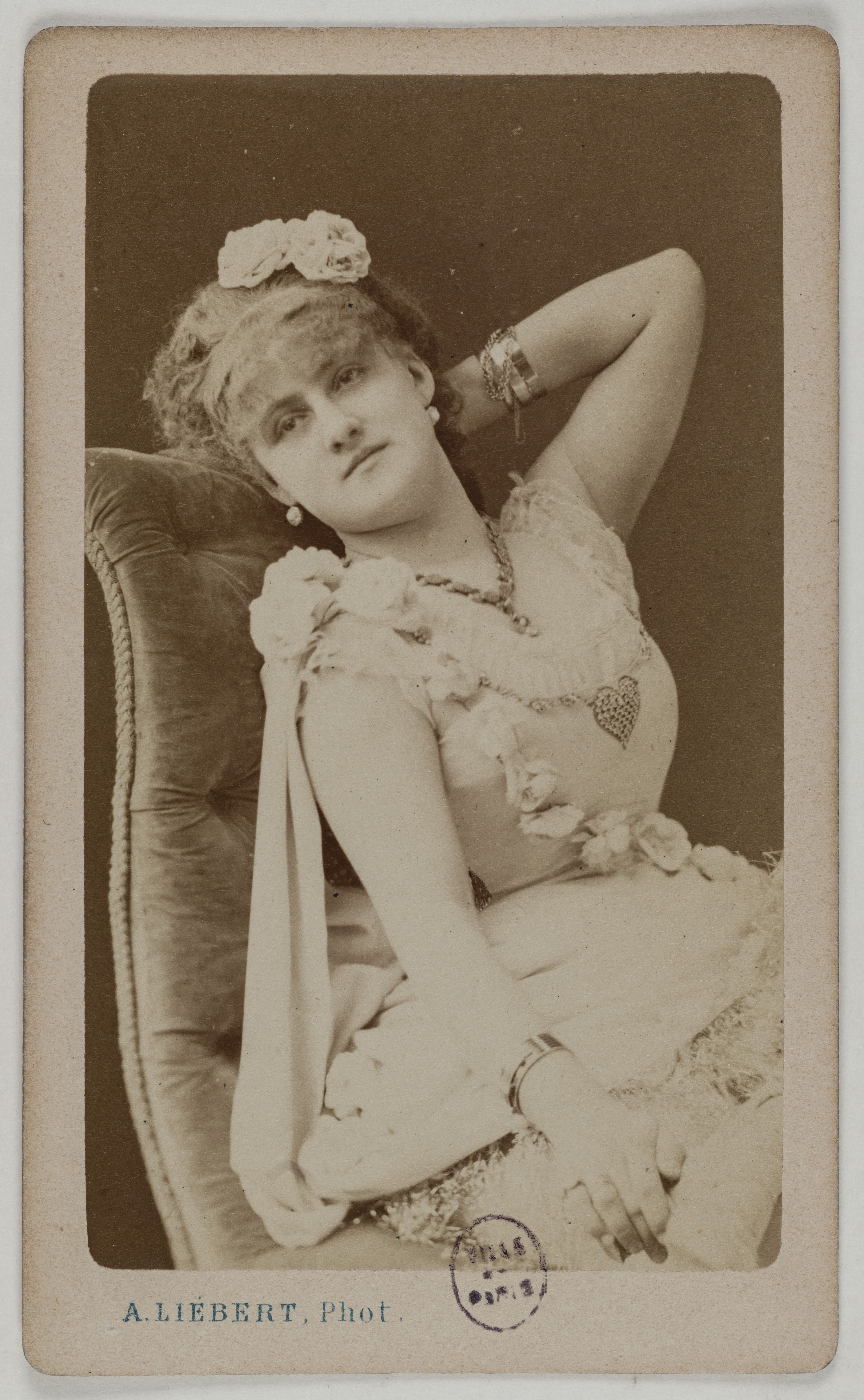 Alphonse Liébert, Portrait de Deligny Berthe, (actrice)