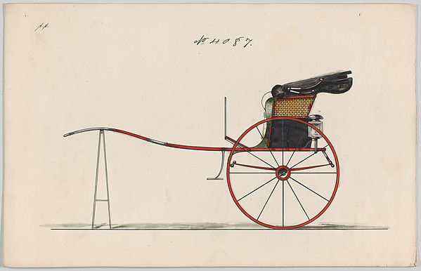 Brewster & Co., Design for Dog Cart or 2 Wheeler, no. 4087