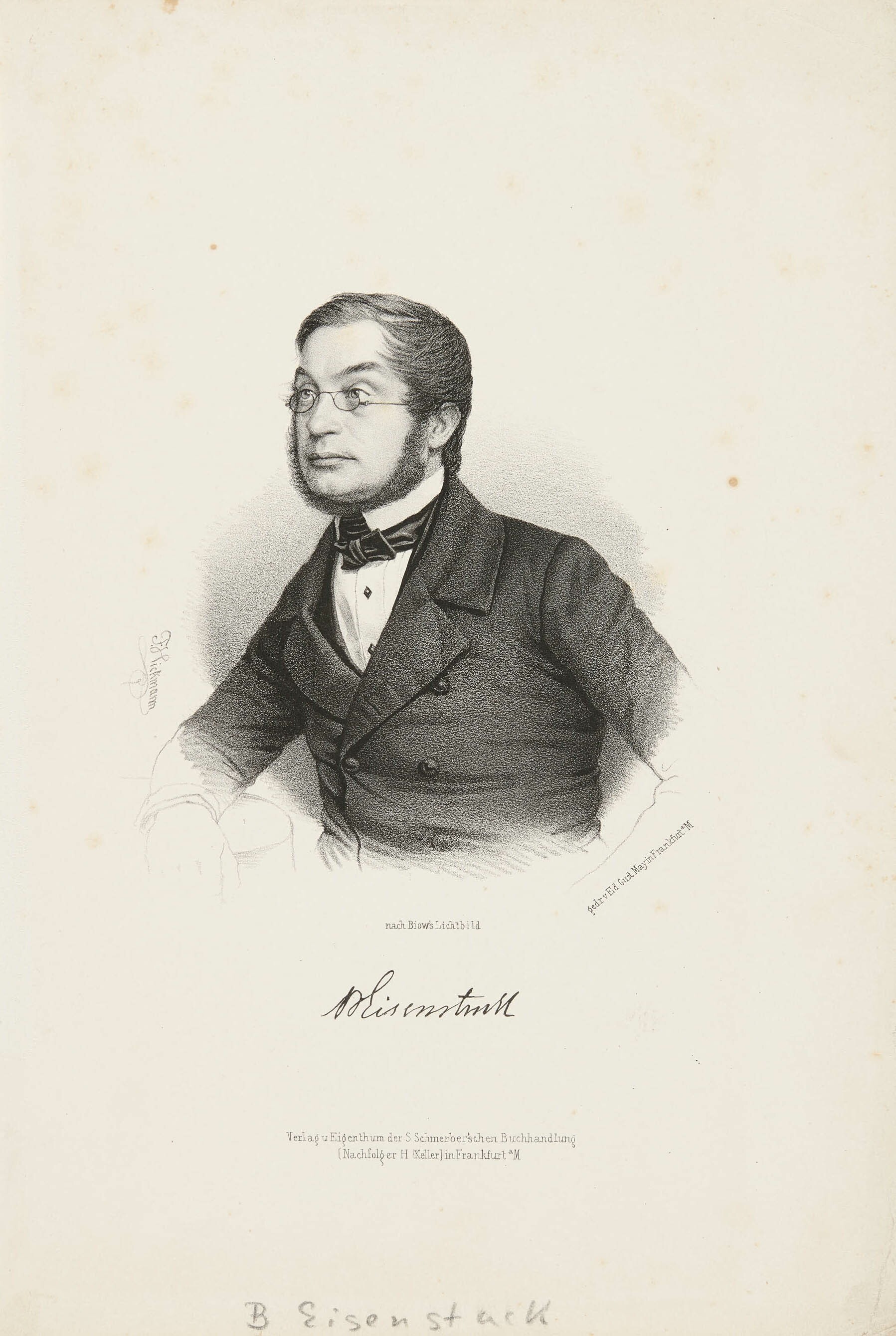 Fritz Hickmann, Bildnis Jacob Bernhard Eisenstuck