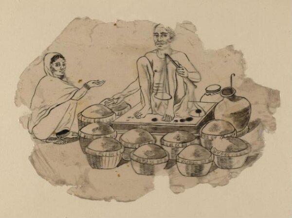 Unknown, One of sixty-three paintings depicting occupations, festivals and ships.