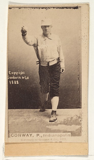 Goodwin & Company, Conway, Pitcher, Indianapolis, from the Old Judge series (N172) for Old Judge Cigarettes