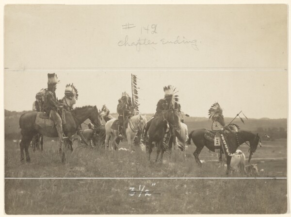 Edward S. Curtis, [Horses and Riders]