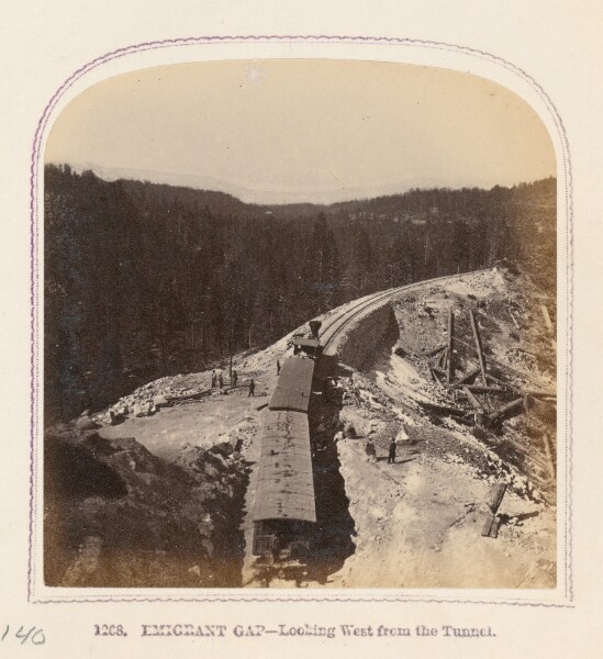 Thomas Houseworth, Emigrant Gap—Looking West From the Tunnel