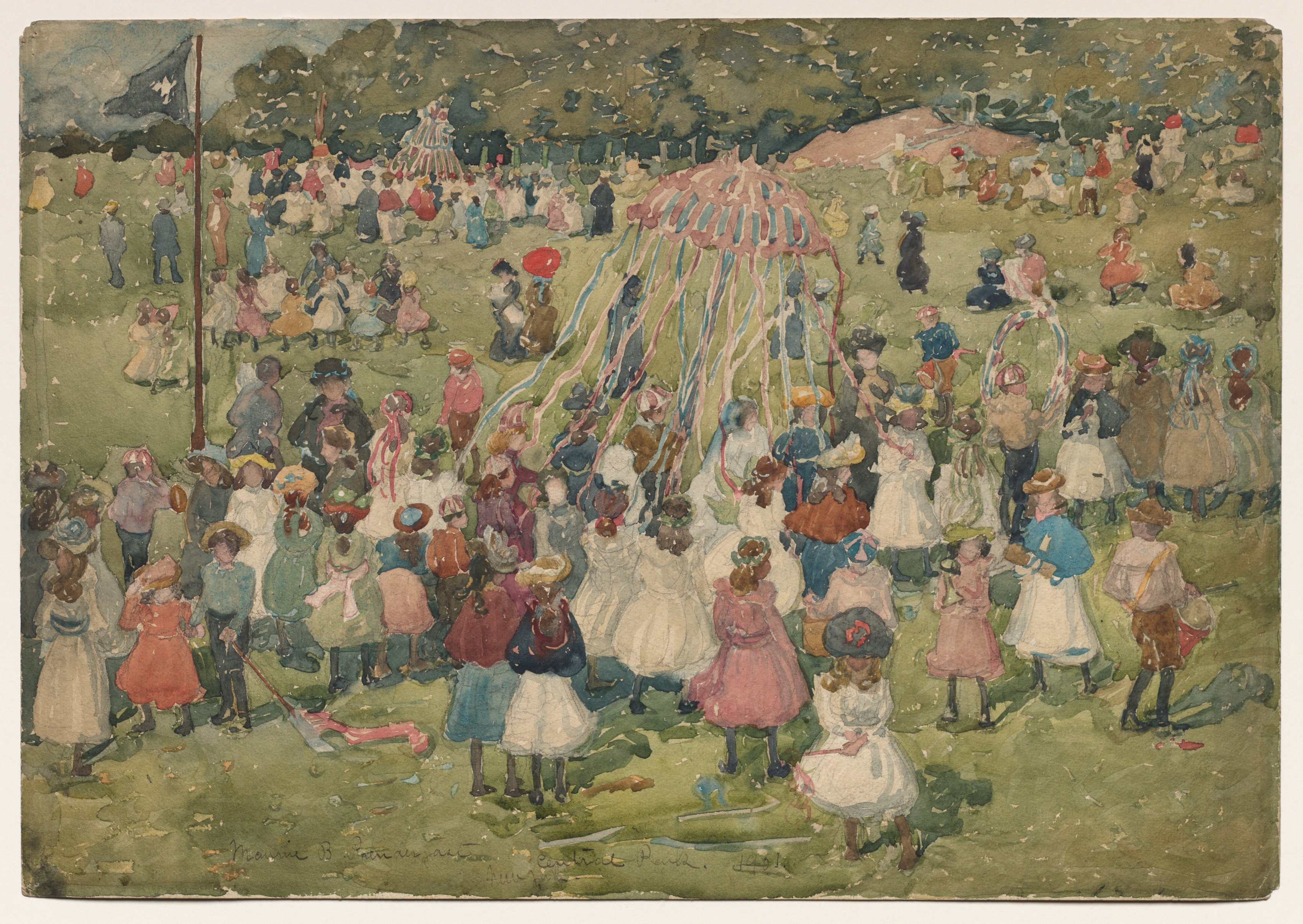 Maurice Prendergast, May Day, Central Park