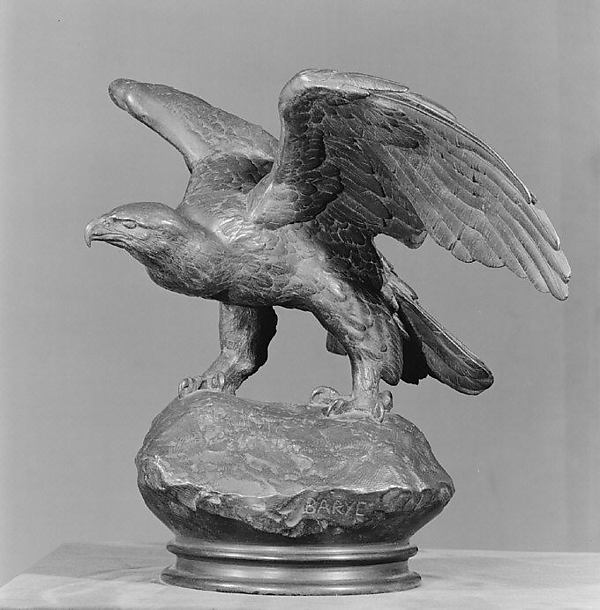 Antoine-Louis Barye, Eagle with Wings Outspread, Beak Closed
