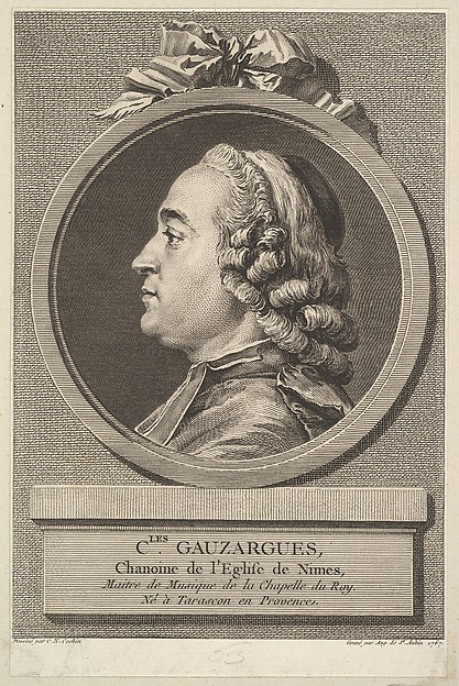 Augustin de Saint-Aubin, Portrait of Charles Gauzargues