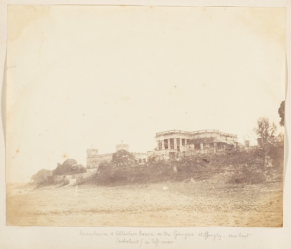 Unknown, [Imambara and Collectors House on the Ganges, Hooghly]