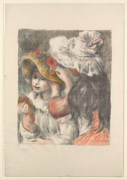 Auguste Renoir, The Hat Pinned with Flowers (Le Chapeau Épinglé)