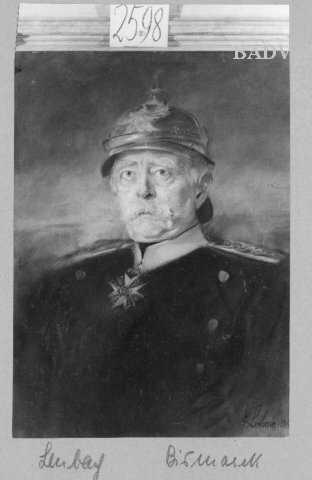 Franz von Lenbach, Portr. of Bismarck with helm